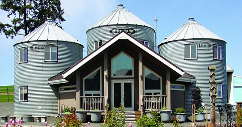 old silo turned into B&B
