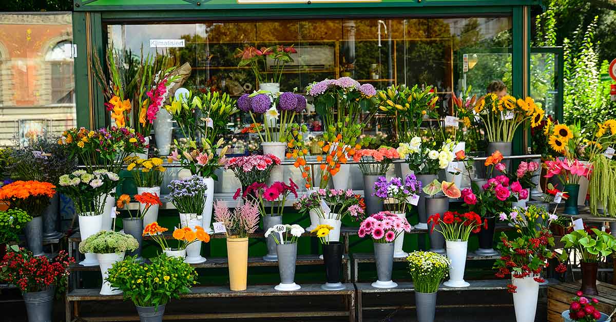 storefront of a flower shop