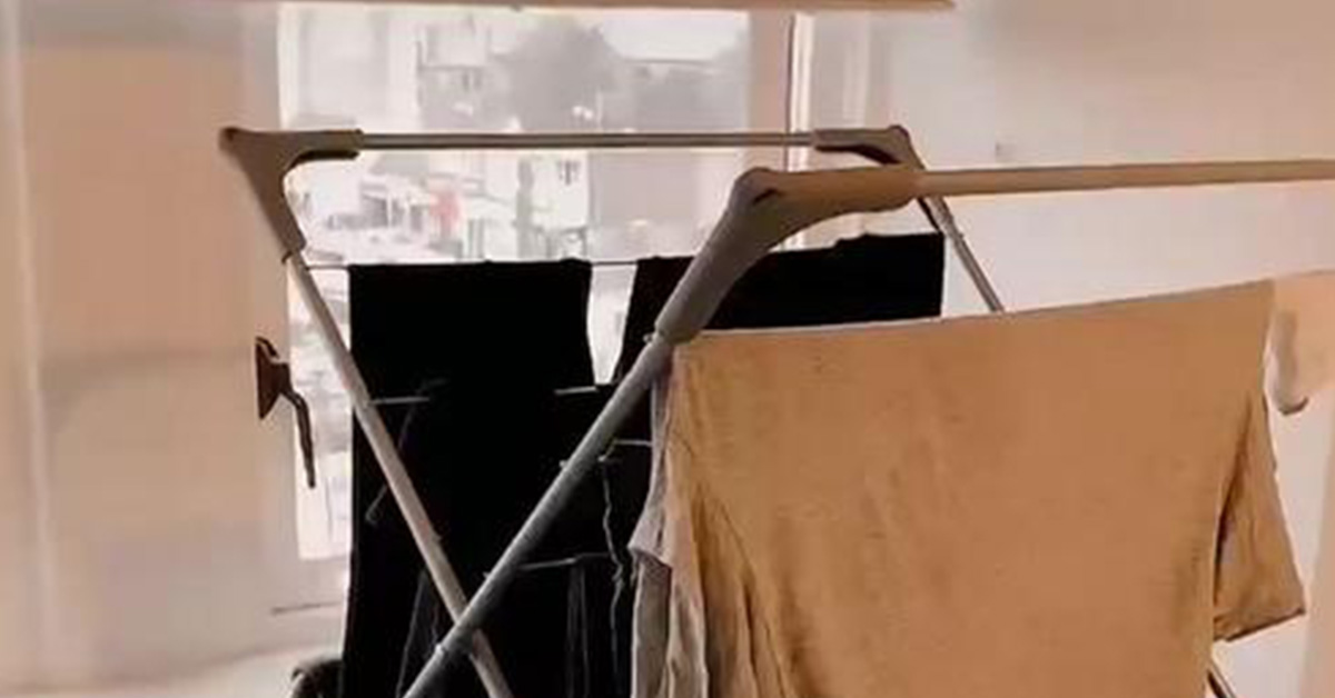 Woman shares trick to drying clothes without a tumble dryer in just tw...