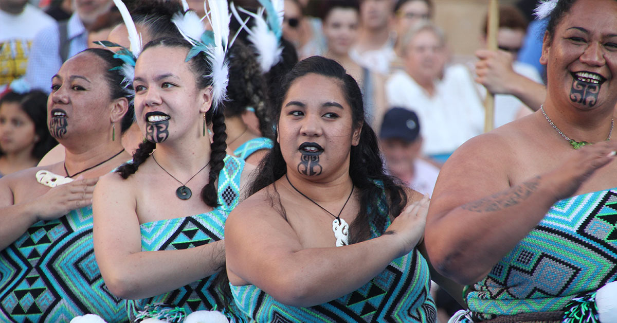 group of Maori women