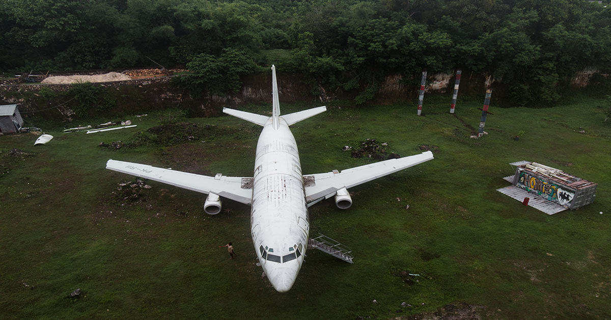 abandoned plane