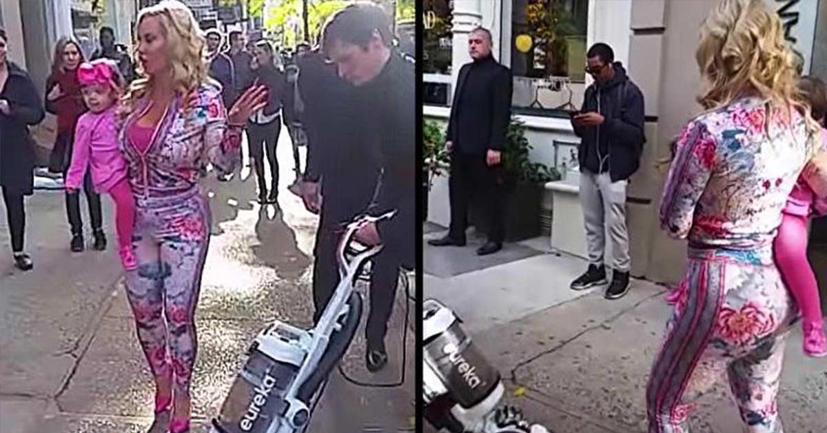 Ice-T’s Wife Coco Makes Her Assistant Vacuum The New York Sidewalk I...