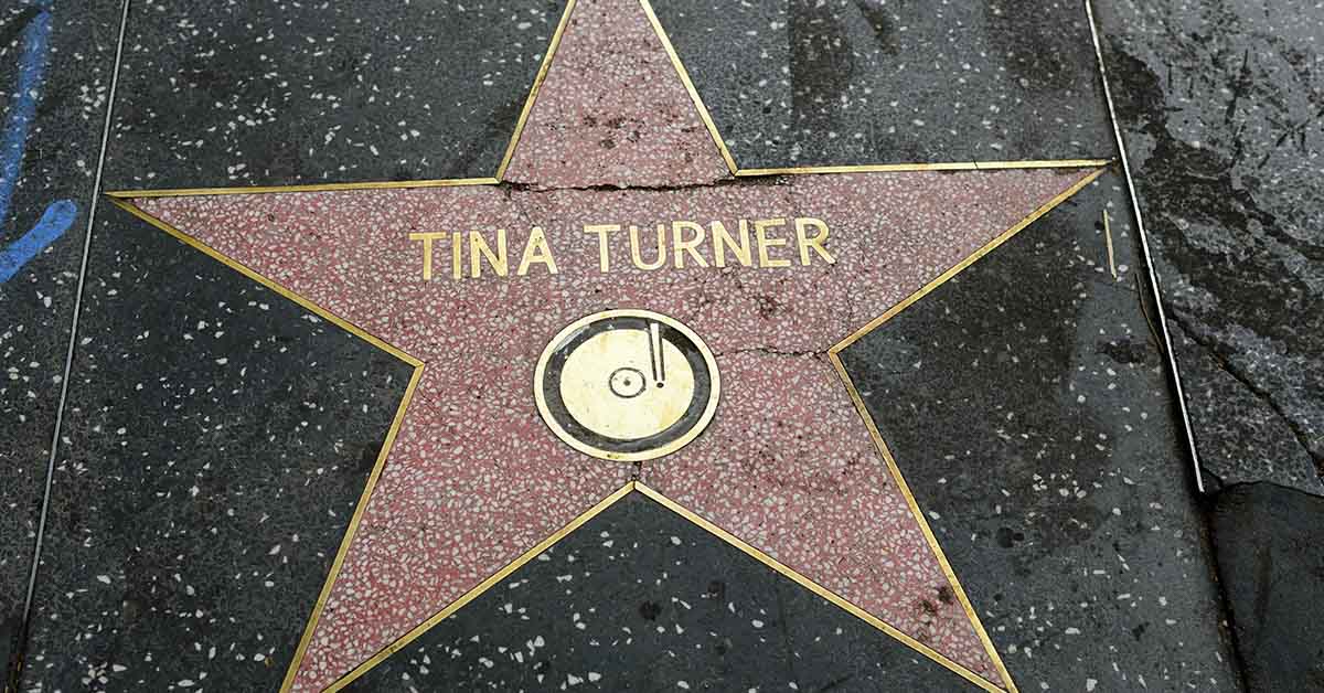 Tina Turner on Hollywood walk of fame
